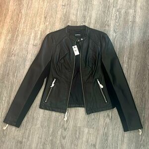 Express Faux Leather Moto Jacket